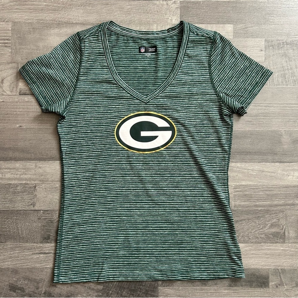 NFL Team Apparel Women's Green Bay Packer Short Sleeve Top M